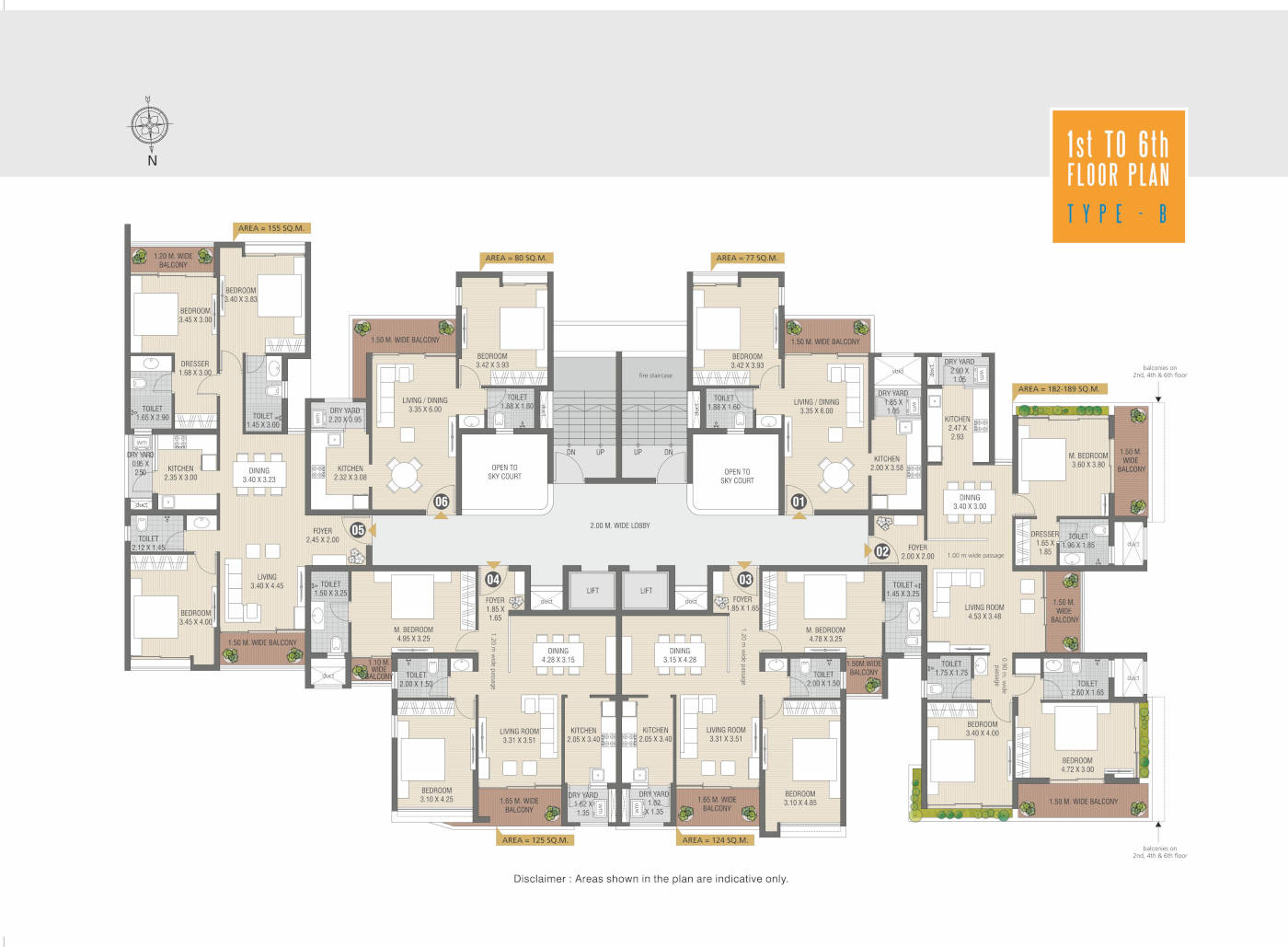 Iconia 1st-6th Floor Plan