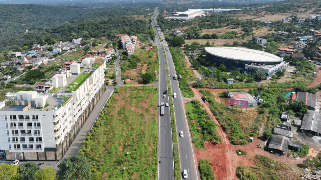 A view of the upcoming Mohidin’s Mirage on the NH-566. Source: Mohidin Properties