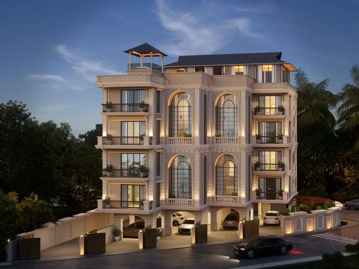 Thirty Eight by Mohidin Front Facade at Night