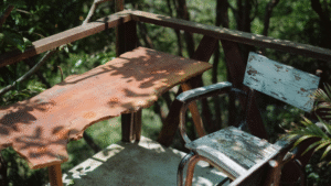 Furniture made from reclaimed materials