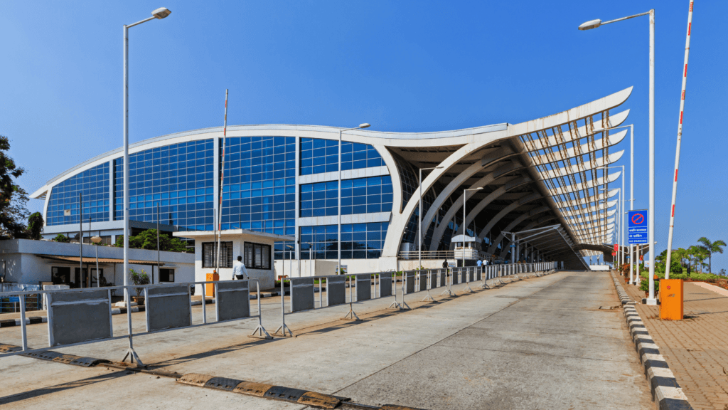 For an NRI flying in, being just 10 minutes from the Dabolim airport removes the friction of international travel. Source: Wikipedia